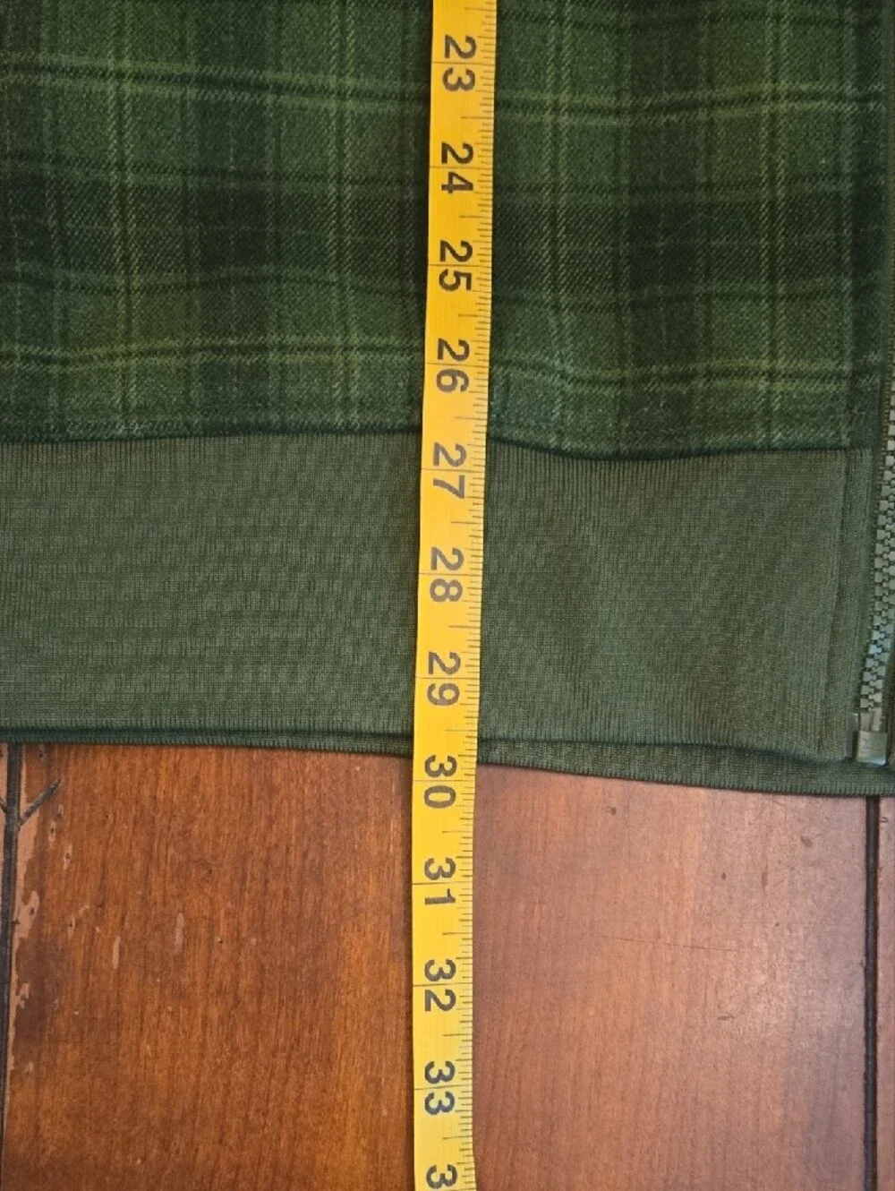 The North Face Green Plaid Hoodie Jacket - Picture 6 of 7